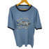 コピーライト入りリンガーTシャツ メンズ