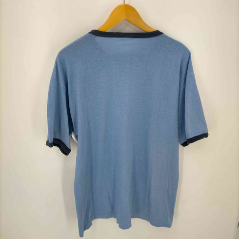 コピーライト入りリンガーTシャツ メンズ