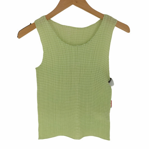 イッセイミヤケ ISSEY MIYAKE ノースリーブ プリーツトップス レディース JPN:M