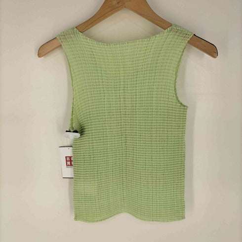 イッセイミヤケ ISSEY MIYAKE ノースリーブ プリーツトップス レディース JPN:M