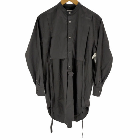 メゾンスペシャル MAISON SPECIAL Supima Cotton Stand Collar Long Shirt レディース FREE