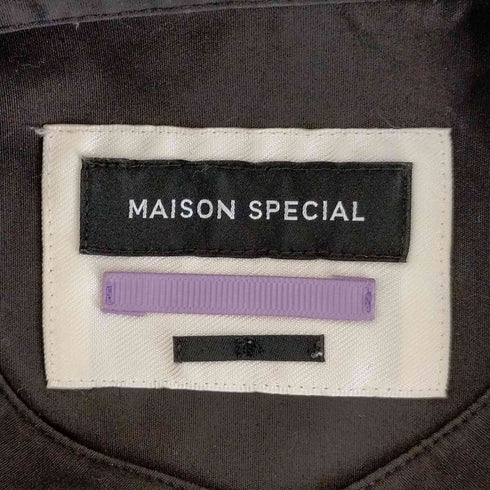 メゾンスペシャル MAISON SPECIAL Supima Cotton Stand Collar Long Shirt レディース FREE