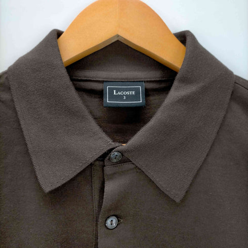 ラコステ LACOSTE 白ワニ ストレッチポロシャツ メンズ JPN:3