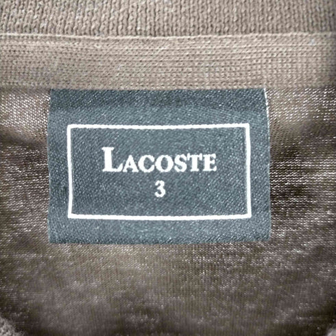 ラコステ LACOSTE 白ワニ ストレッチポロシャツ メンズ JPN:3