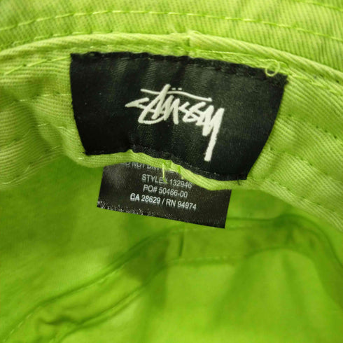 ステューシー Stussy ロゴ刺繍コットンバケットハット メンズ