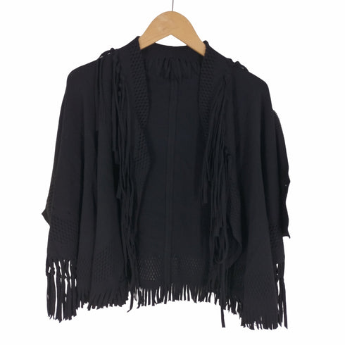 イッセイミヤケ ISSEY MIYAKE A-poc フリンジニットポンチョ レディース JPN:2