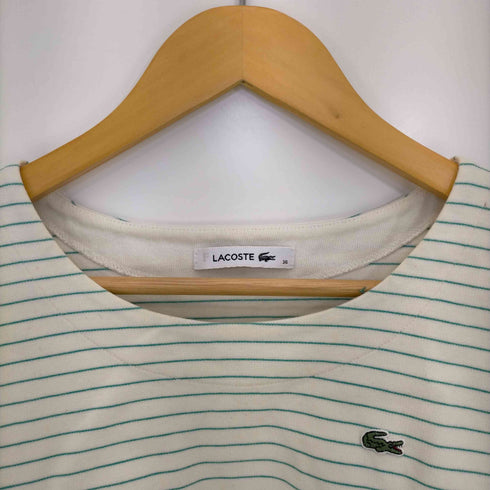 ラコステ LACOSTE ワニワッペン ワンポイント ボーダーカットソー レディース 36
