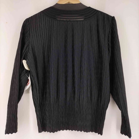 フルギ Cecilene 90s ショルダーボタン レース x アコーディオントップス レディース M-L