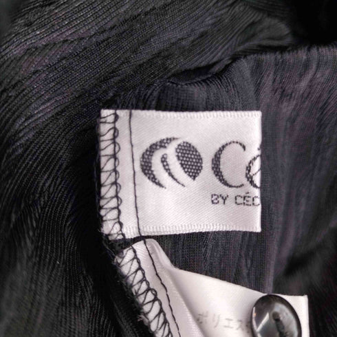 フルギ Cecilene 90s ショルダーボタン レース x アコーディオントップス レディース M-L