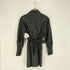 ザラ ZARA FAUX LEATHER BELTED DRESS フェイクレザー シャツワンピース レディース import:S