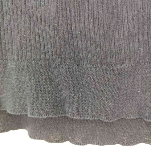 イヴサンローラン Yves Saint Laurent 90-00s rive gauche MADE IN ITALY コットンリブニットトップス レディース import:M