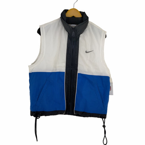 ナイキ NIKE 銀タグ スウォッシュ刺繍 ナイロン パデッドベスト メンズ import:M
