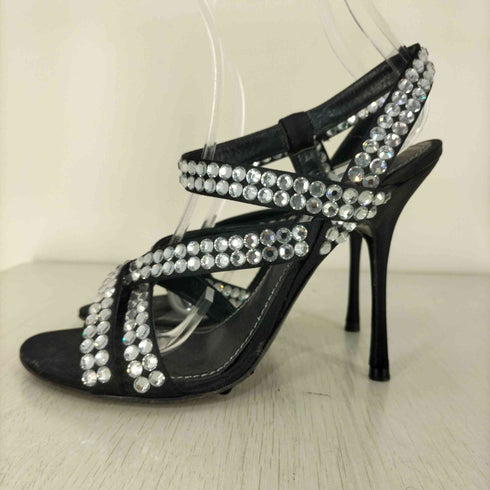 ドルチェアンドガッバーナ DOLCE&GABBANA ビジュー ストラップパンプス レディース 37