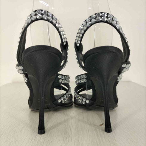 ドルチェアンドガッバーナ DOLCE&GABBANA ビジュー ストラップパンプス レディース 37