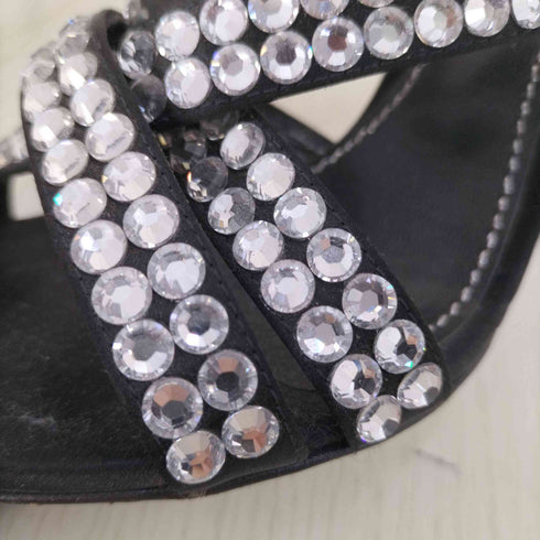 ドルチェアンドガッバーナ DOLCE&GABBANA ビジュー ストラップパンプス レディース 37