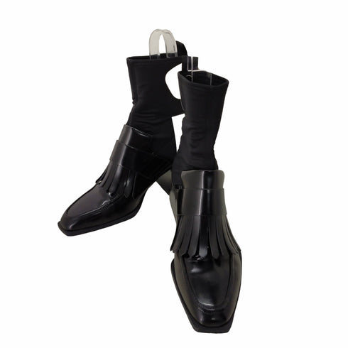 ザラ ZARA ソックスヒールブーツ レディース EUR:36