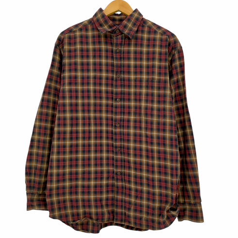 ラウンドツリーアンドヨーク roundtree&yorke 90-00s オーバーサイズチェックボタンダウンシャツ メンズ import:L