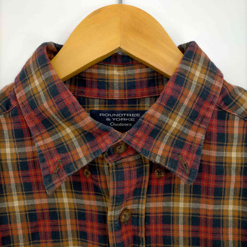 ラウンドツリーアンドヨーク roundtree&yorke 90-00s オーバーサイズチェックボタンダウンシャツ メンズ import:L