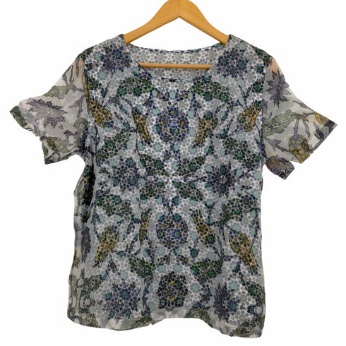 マックスマーラ MAX MARA 花柄シアーブラウス レディース