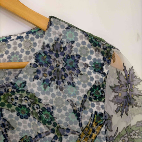 マックスマーラ MAX MARA 花柄シアーブラウス レディース