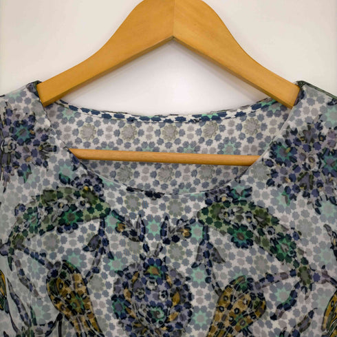 マックスマーラ MAX MARA 花柄シアーブラウス レディース