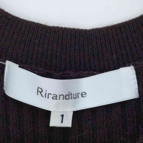 リランドチュール Rirandture 22AW 4WAY ワンピ SET 薄手 リブ ニット ワンピース レディース JPN:1