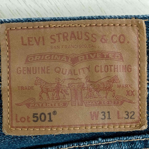 リーバイス Levis PREMIUM 501 復刻BIGE ボタンフライデニムパンツ メンズ W31 L32