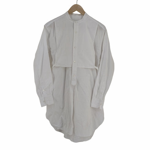 メゾンスペシャル MAISON SPECIAL Supima Cotton Stand Collar Long Shirt レディース FREE