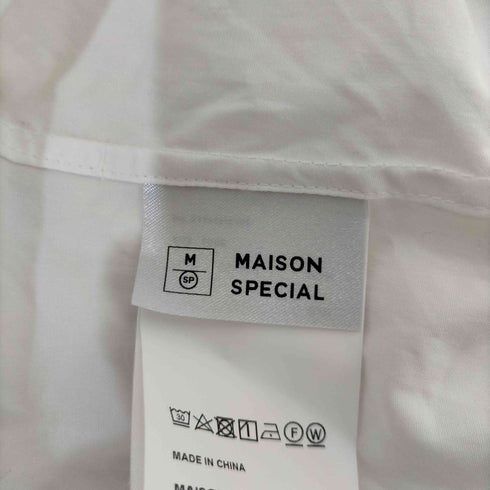 メゾンスペシャル MAISON SPECIAL Supima Cotton Stand Collar Long Shirt レディース FREE