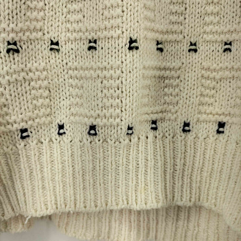 C.J.COTTON 80-90s MADE IN USA マルチカラードット オーバーサイズ コットンニット メンズ import:L