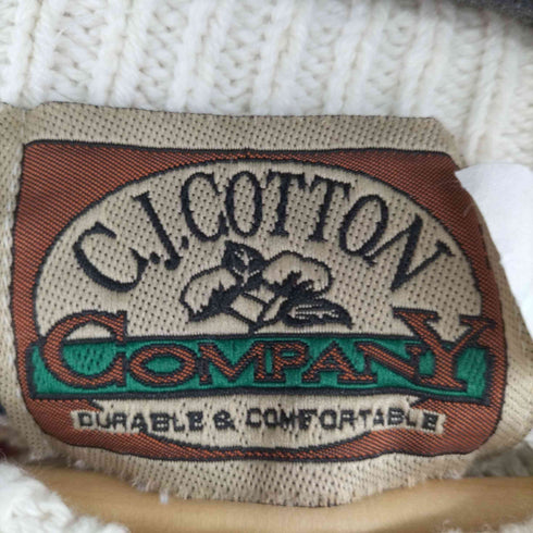 C.J.COTTON 80-90s MADE IN USA マルチカラードット オーバーサイズ コットンニット メンズ import:L