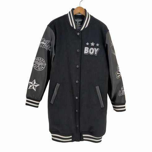 ボーイロンドン BOY LONDON レザー切替ロングスタジアムジャケット レディース JPN:M