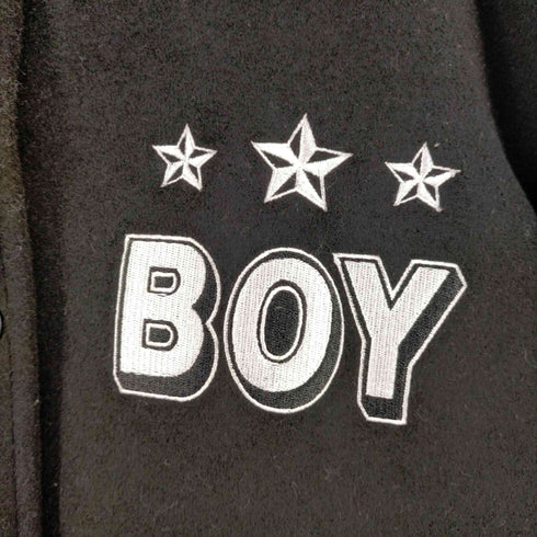 ボーイロンドン BOY LONDON レザー切替ロングスタジアムジャケット レディース JPN:M