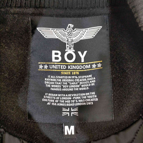 ボーイロンドン BOY LONDON レザー切替ロングスタジアムジャケット レディース JPN:M