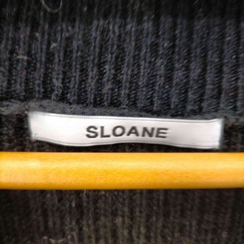 スローン SLOANE 7G片畦編みドロップショルダーVネックニット レディース JPN:3