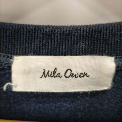 ミラオーウェン Mila Owen ハイブリットスウェットプルオーバー レディース JPN:1