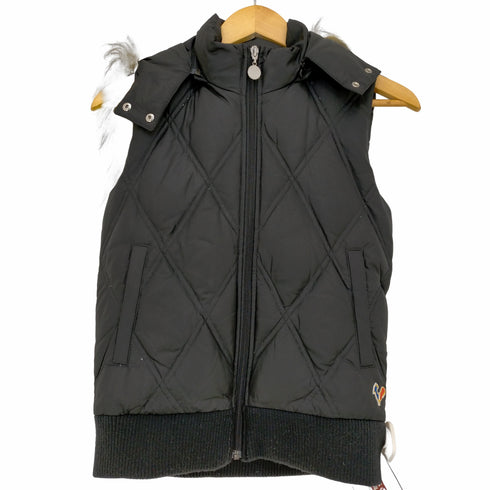 ロシニョール ROSSIGNOL ファーフード付き キルティングダウンベスト レディース import:M