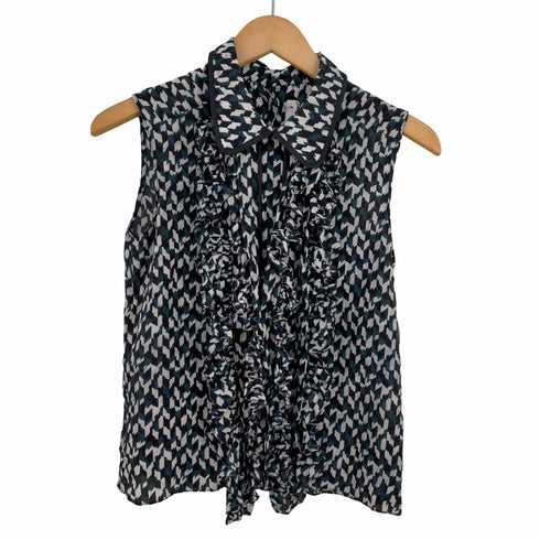 マルニ MARNI シルク フロントフリルブラウス レディース 36