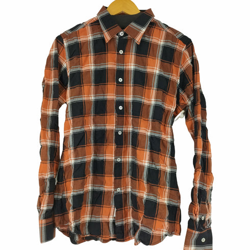 デパートメントファイブ DEPARTMENT FIVE MADE IN ITALY ヘリンボーン コットンチェックシャツ メンズ 41