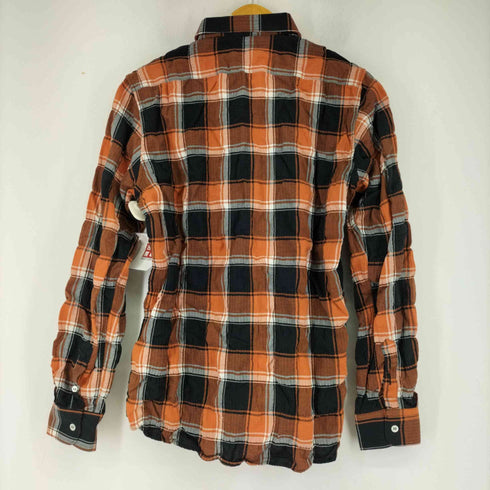 デパートメントファイブ DEPARTMENT FIVE MADE IN ITALY ヘリンボーン コットンチェックシャツ メンズ 41