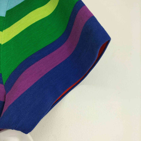 ポロバイラルフローレン Polo by RALPH LAUREN 20/1 Uneven Mesh-Ssl-Tsh マルチカラーボーダーTシャツ メンズ JPN:L
