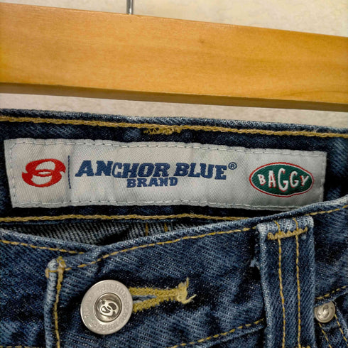 アンカーブルー ANCHOR BLUE メキシコ製 BAGGY ワイドデニムショーツ メンズ US:34-35