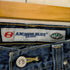 アンカーブルー ANCHOR BLUE メキシコ製 BAGGY ワイドデニムショーツ メンズ US:34-35