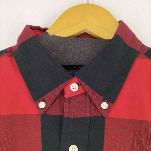 ポロラルフローレン POLO RALPH LAUREN Classic Oxford-Clbdppes スモールポニー刺繍 ボタンダウンチェックシャツ メンズ import:L