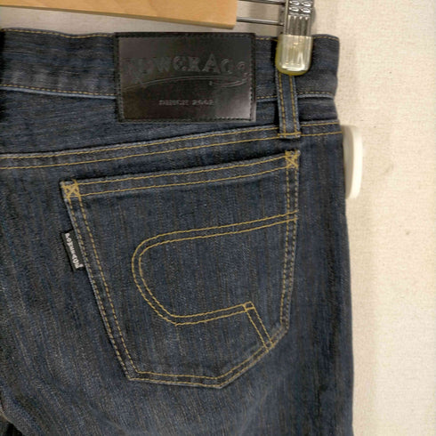 パワーエイジ POWERAGE 月桂樹ボタン ステッチデザインデニムパンツ メンズ 30