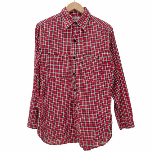 40~50S タータンチェック 長袖シャツ メンズ
