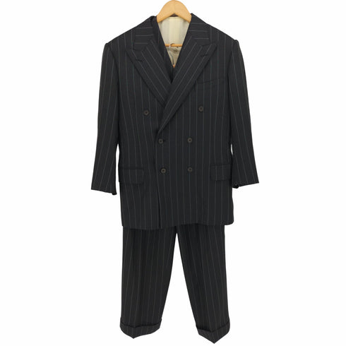 BOSTON TAILOR double-breasted suit set up ダブルブレスト ストライプ ベスト スーツ セットアップ メンズ