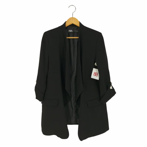 ザラ ZARA イレギュラー ブレザー テーラードジャケット レディース import:L