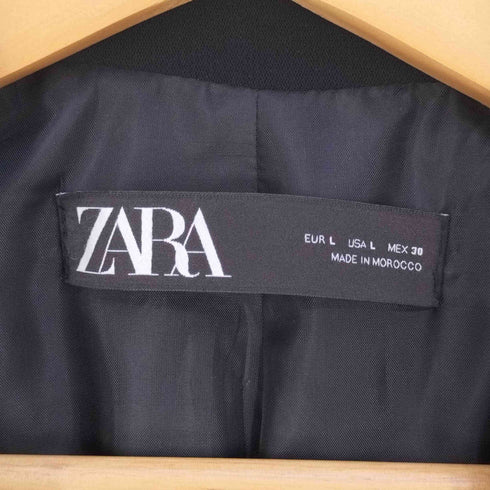 ザラ ZARA イレギュラー ブレザー テーラードジャケット レディース import:L