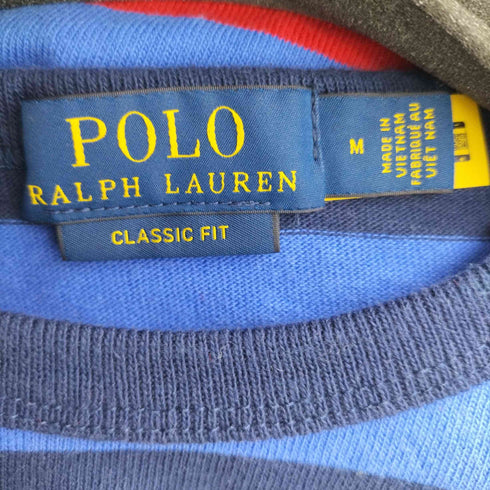 ポロラルフローレン POLO RALPH LAUREN 10/1 Jersey-Ssl-Tsh マルチカラーボーダーTシャツ メンズ JPN:M